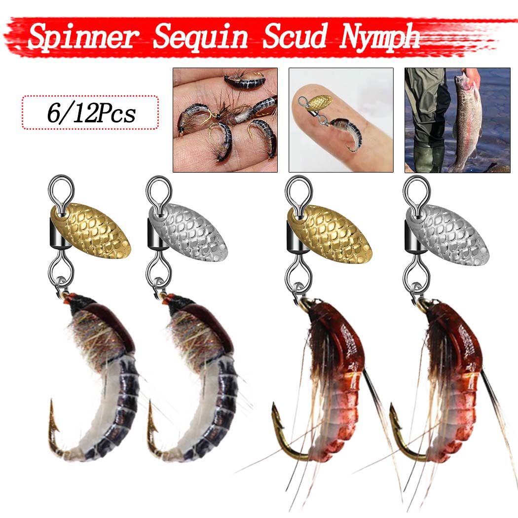 Fishing Lure Spinner - 스피너 스팽글 스쿠드 님프 스쿠드 미끼,