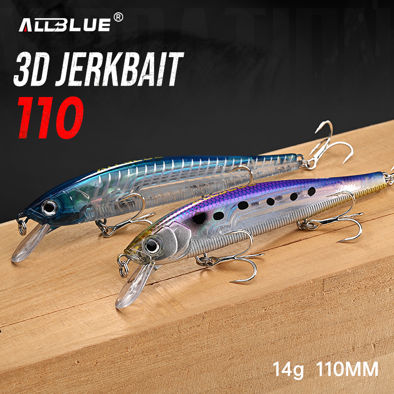 Fishing Lure Jerkbait - 올블루 3D 저크베이트 워블러 낚시 루어