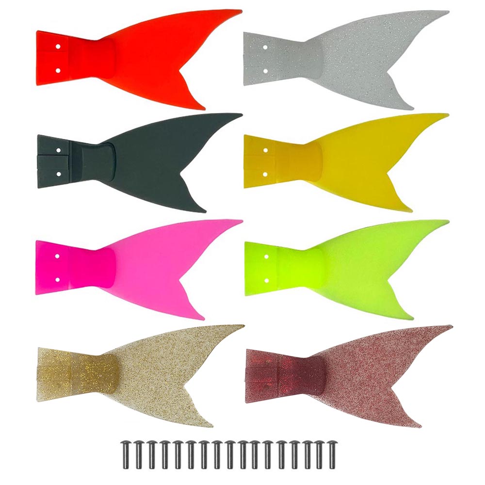 Fishing Lure Popper - 6PCS 300mm 조인트형 미끼 예비 꼬리(자이언트