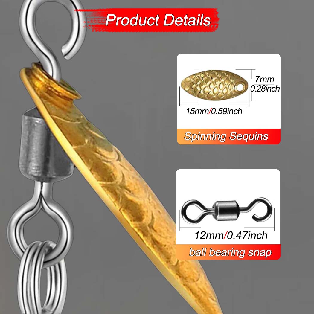 스피너 스팽글 스쿠드 님프 스쿠드 미끼, 송어 낚시용  - Fishing Lure Spinner 리뷰 및 가격