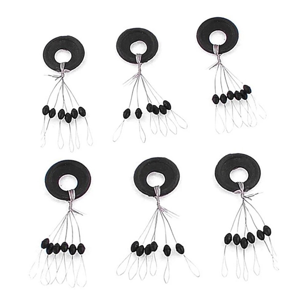 600Pcs 100 그룹 세트 고무 공간 콩 타원형 스 - Fishing Lure Spinner 리뷰 및 가격