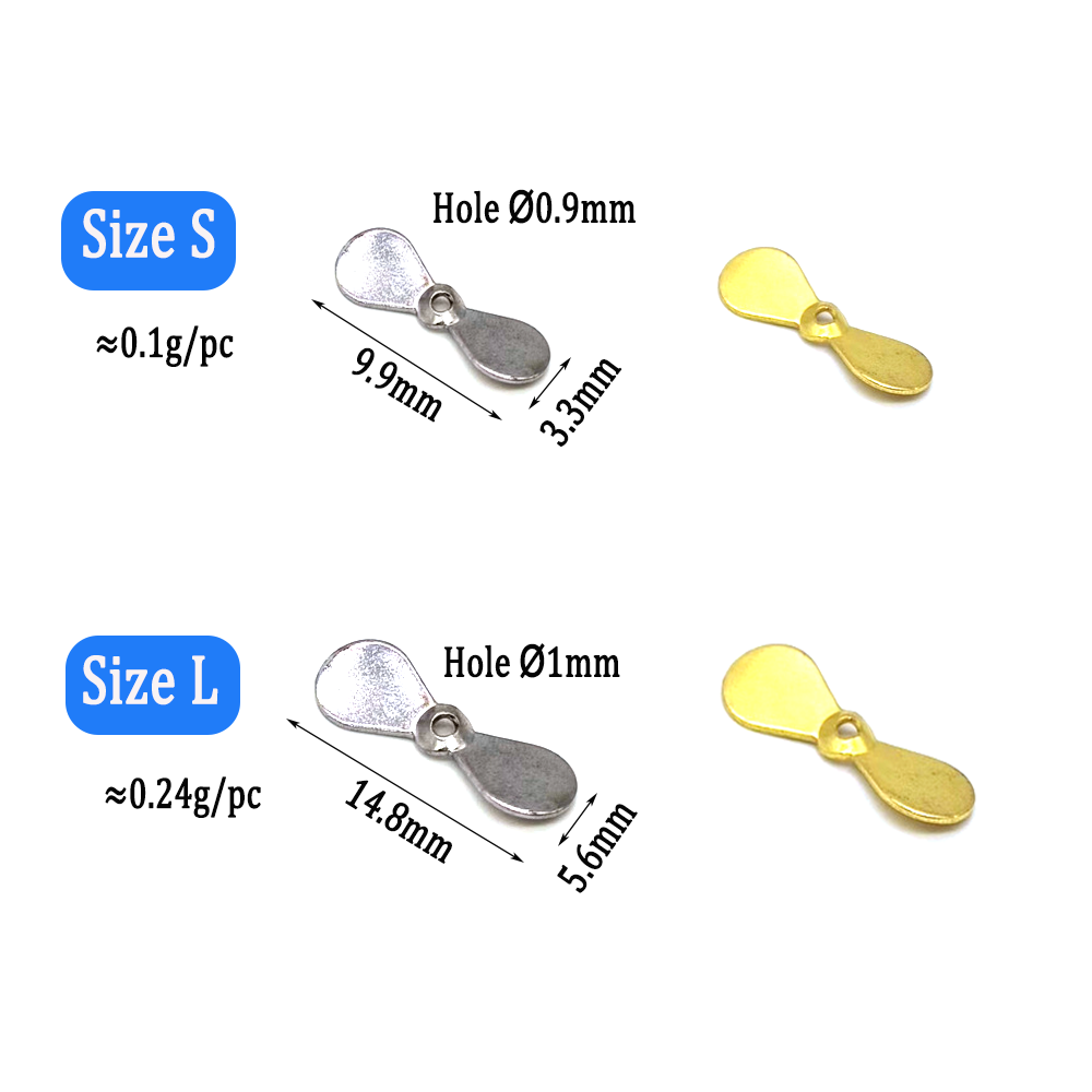 Wifreo 40pcs 터보 프로펠러 스피너 블레이드  - Fishing Lure Blade Bait 리뷰 및 가격