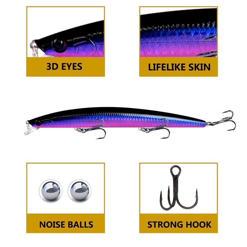 미노우 낚시 미끼 레이저 하드 인공 미끼 18cm 24 - Fishing Lure Crankbait 리뷰 및 가격
