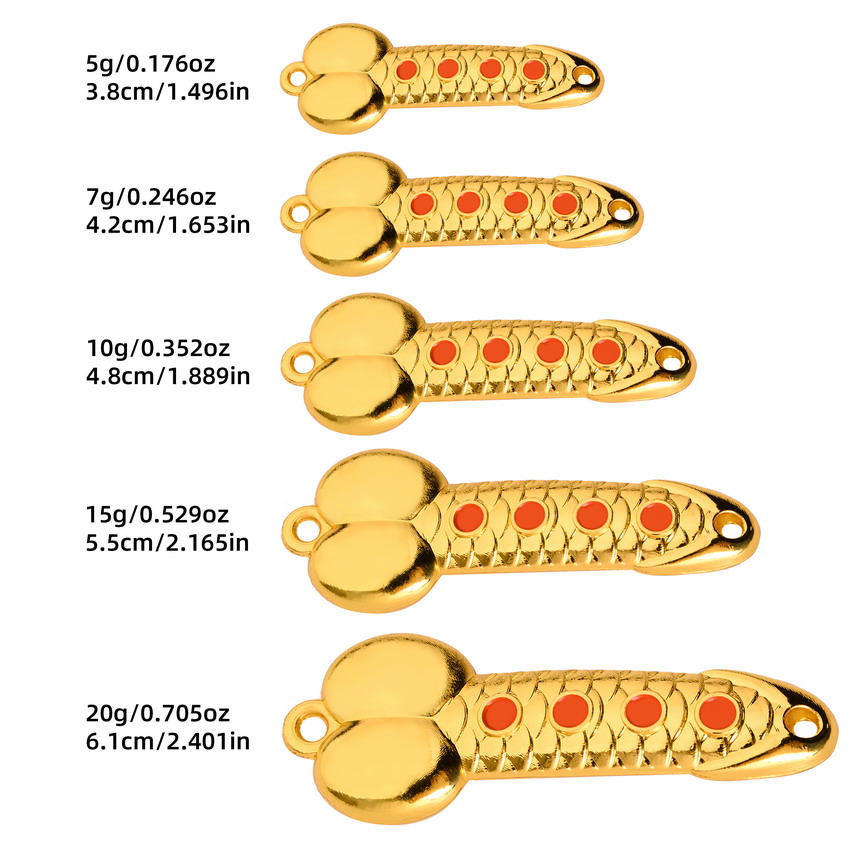 금속 숟가락 페니스 모양 낚시 미끼 5g 10g 15g - Fishing Lure Spinnerbait 리뷰 및 가격