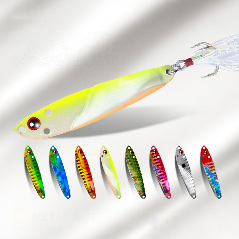1PC 메탈 지그 3D 피쉬 베이트 태클 송어 쇼어 드 - Fishing Lure Spinner 리뷰 및 가격