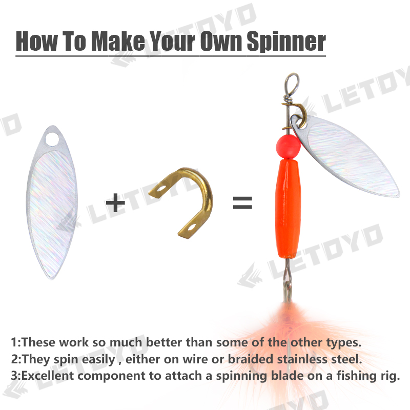 LETOYO 100pcs 접힌 Clevises 숟가락  - Fishing Lure Spinnerbait 리뷰 및 가격