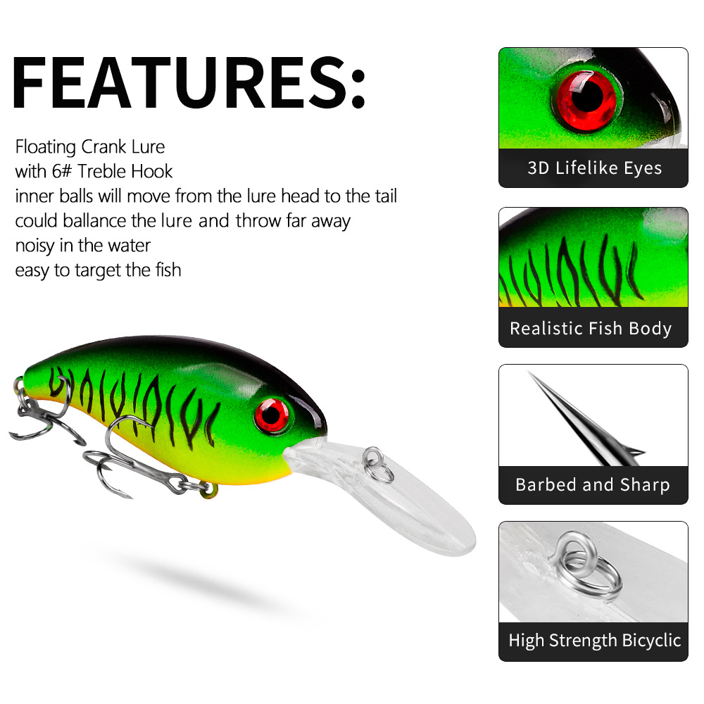 크랭크베이트 낚시 미끼 바다 트롤링 미노우 인공 하드  - Fishing Lure Jerkbait 리뷰 및 가격