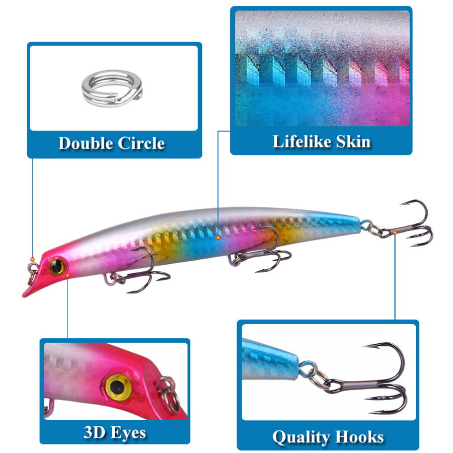 6pcs 크랭크베이트 낚시는 파이크 트롤링 잉어 낚시  - Fishing Lure Swimbait 리뷰 및 가격