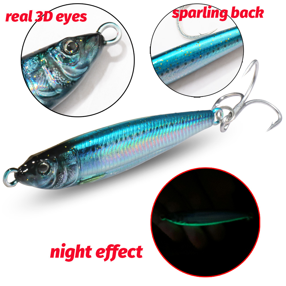 GOBAIT 금속 지그 루어 20g 30g 40g 스피 - Fishing Lure Blade Bait 리뷰 및 가격