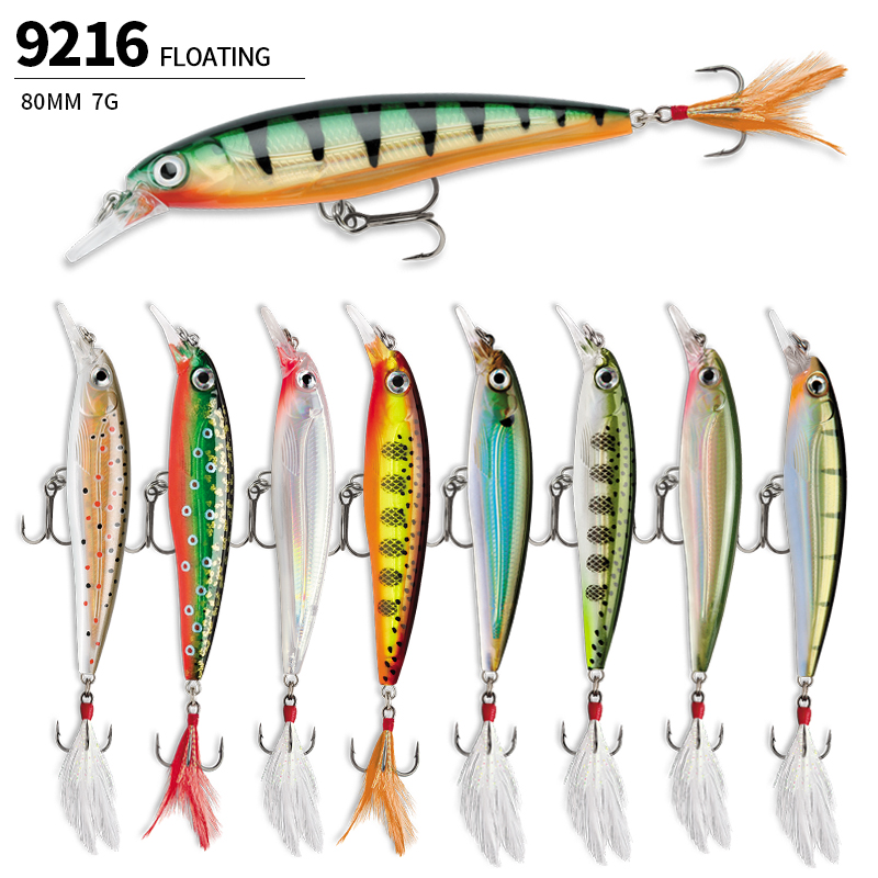 플로팅 미노우 낚시는 민물 송어를 위한 70mm 7.2 - Fishing Lure Jerkbait 리뷰 및 가격