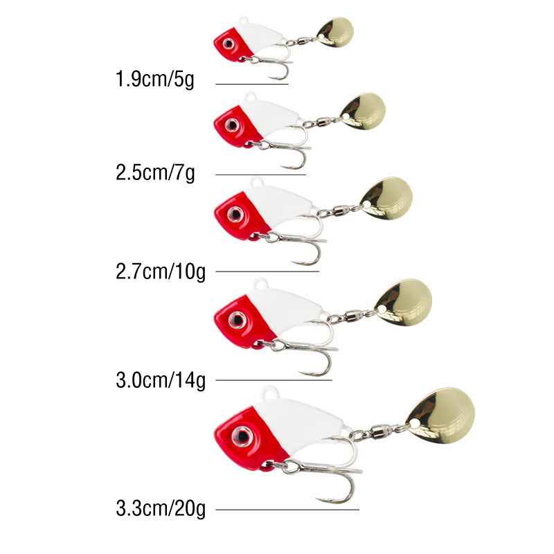 6PC 5g/7g/10g/14g/20g 회전형 메탈 바 - Fishing Lure Spinner 리뷰 및 가격